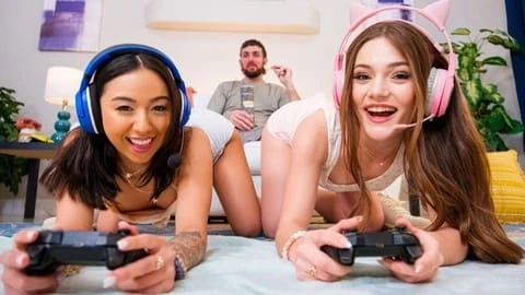 Two Women Share Huge Cock - Juniper & Liora
