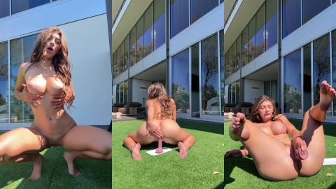 Outdoor Dildo Ride with Queenpussybossv