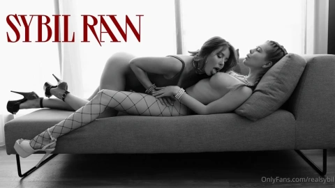 Two Girls Share Strapon - Raw Sybil Fun